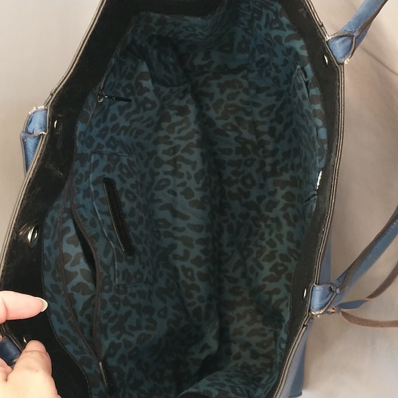 Rebecca minkoff blue black shoulder bag - Picture 5 of 10